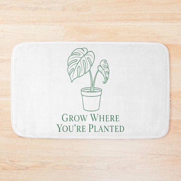 Item preview, Minimal Monstera Plant Lover Grow Where You're Planted Botanical Line Art designed and sold by kiralynstration.