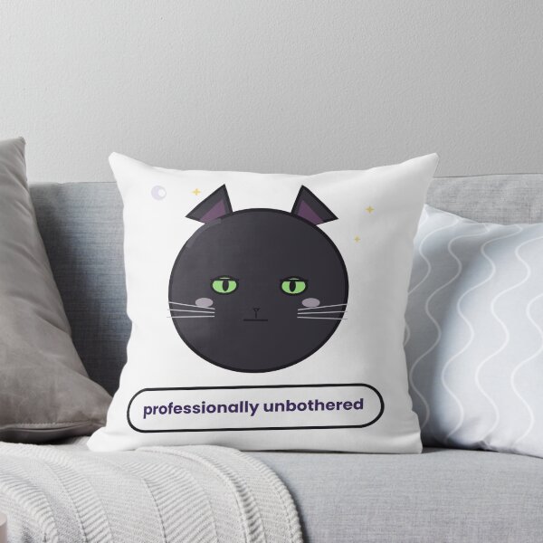 Item preview, Professionally Unbothered Black Cat Sticker designed and sold by QuirkyCartel.