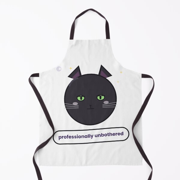 Item preview, Professionally Unbothered Black Cat Sticker designed and sold by QuirkyCartel.