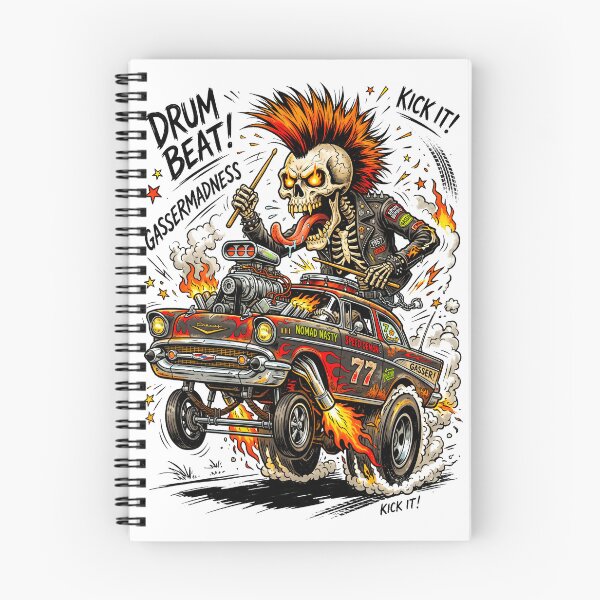 Item preview, Skull Drummer – Chevy Nomad Gasser Monster designed and sold by HexCorp.