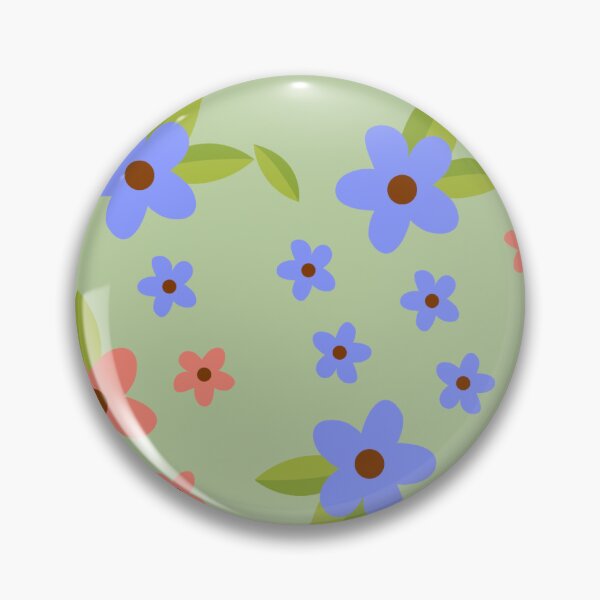Item preview, green floral pattern designed and sold by SLEEPYSUN555.