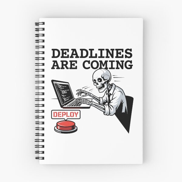 Item preview, Funny Deadline Skeleton Deploying Code Tech Art designed and sold by pattman.