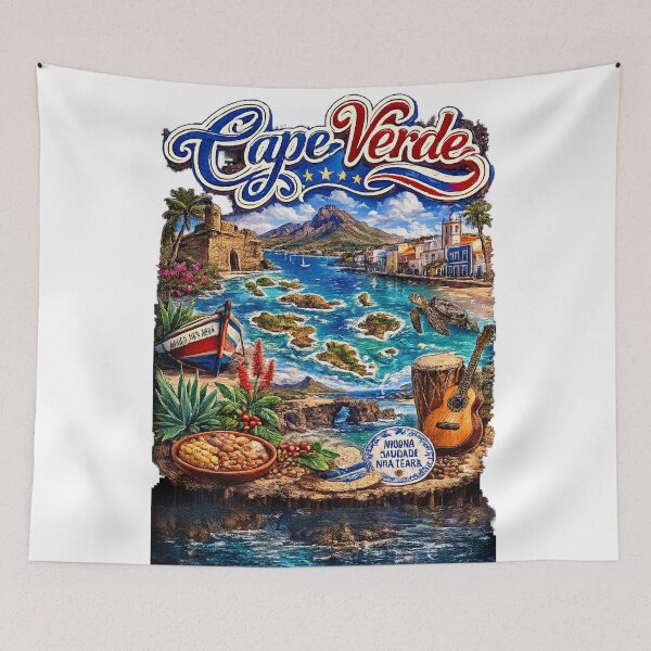 Item preview, Cape Verde Island Paradise Travel Art designed and sold by Fabrifrank.