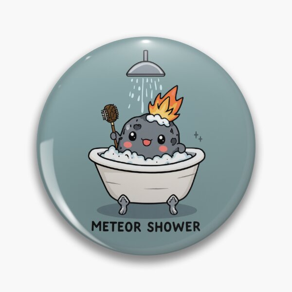 Item preview, Meteor Shower Cute Kawaii Meteor in a Clawfoot Bathtub designed and sold by tumbleweedphoto.