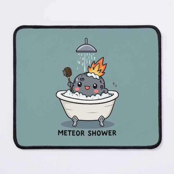 Item preview, Meteor Shower Cute Kawaii Meteor in a Clawfoot Bathtub designed and sold by tumbleweedphoto.