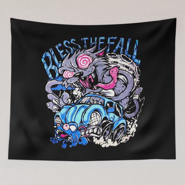 Item preview, Blue Typography Screamo Band designed and sold by nerdyygraphic.