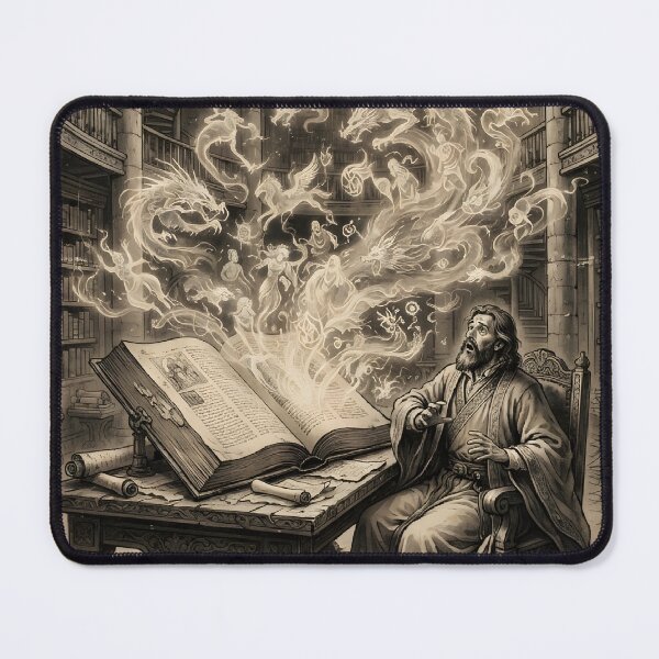 Item preview, The Living Chronicles of the Archive Sumi-e Ink Wash designed and sold by DuckOddity.
