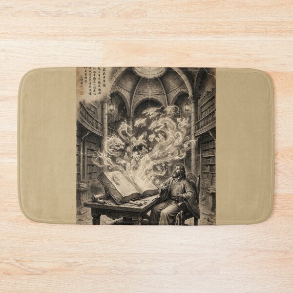 Item preview, The Living Chronicles of the Archive Sumi-e Ink Wash designed and sold by DuckOddity.