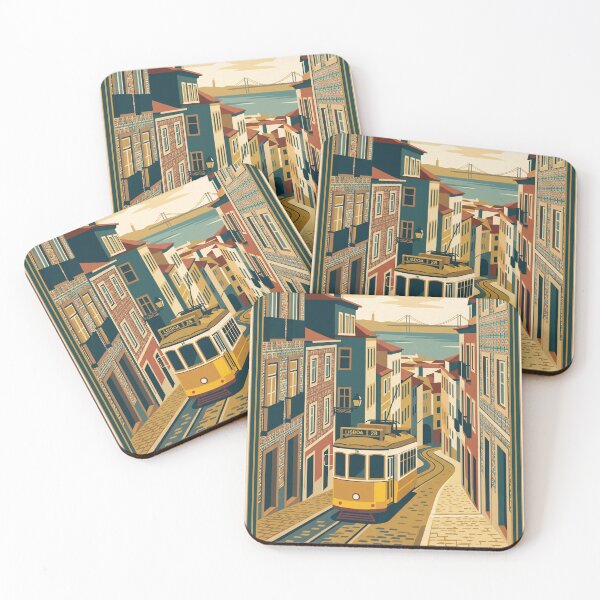 Item preview, Lisbon Portugal Vintage Travel Poster  designed and sold by Bomax121.