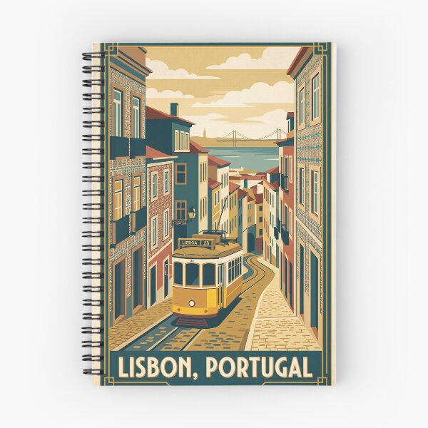 Item preview, Lisbon Portugal Vintage Travel Poster  designed and sold by Bomax121.