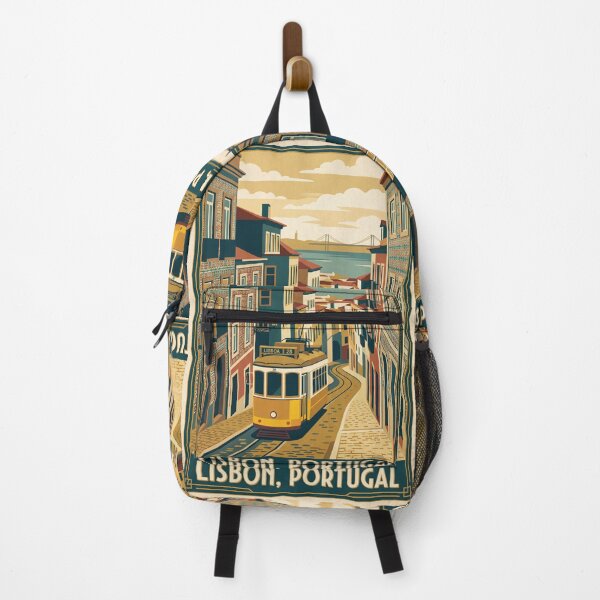 Item preview, Lisbon Portugal Vintage Travel Poster designed and sold by Bomax121.