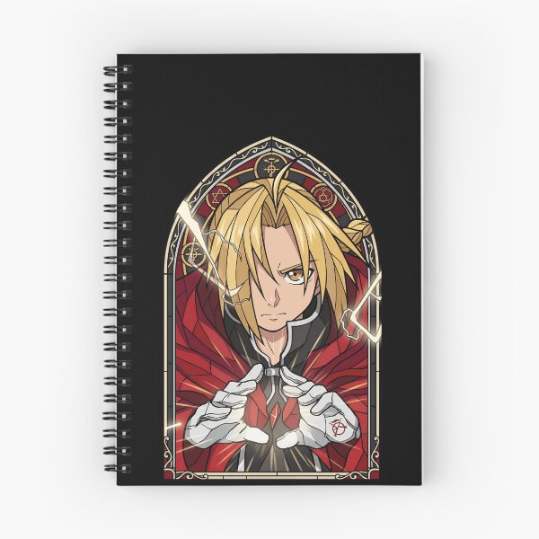 Item preview, Edward Elric Fullmetal Alchemist Crimson Stained Glass Alchemy Portrait designed and sold by mildaclairmo.