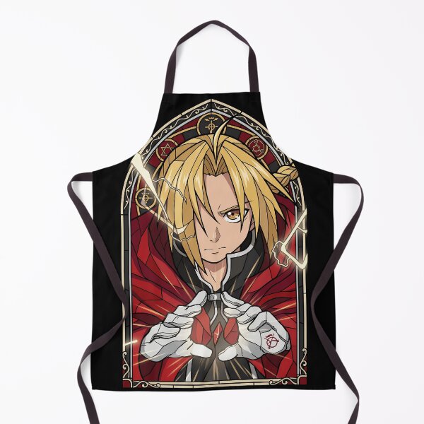 Item preview, Edward Elric Fullmetal Alchemist Crimson Stained Glass Alchemy Portrait designed and sold by mildaclairmo.