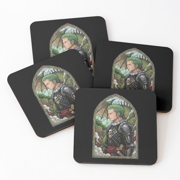 Artikelvorschau, Roronoa Zoro One Piece Dragon Knight Stained Glass Saga entworfen und verkauft von mildaclairmo.