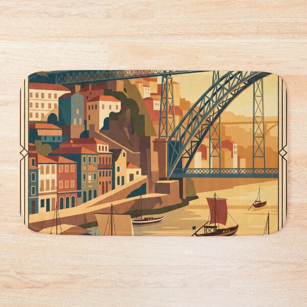 Item preview, Porto Portugal Vintage Travel Poster designed and sold by Bomax121.