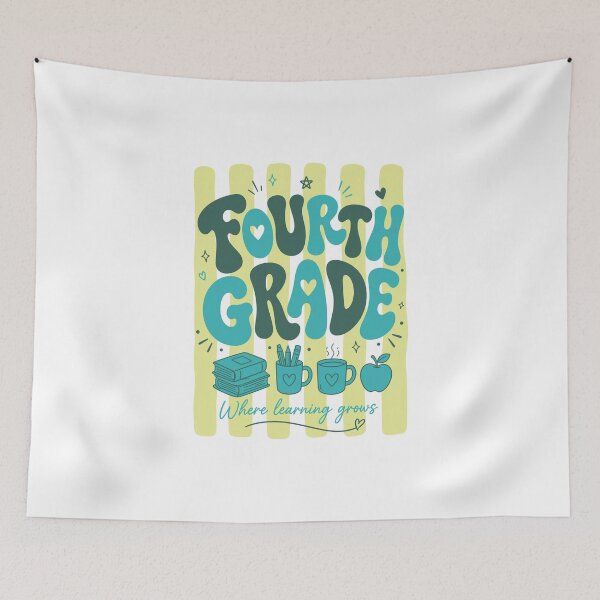 Item preview, Stripes Fourth Grade, Bruh We Back, Teacher Lover, Education, Funny School designed and sold by vintagearttee.