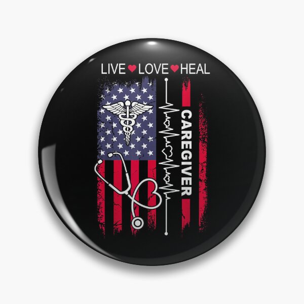 Item preview, Caregiver USA American Flag designed and sold by goombi-creative.