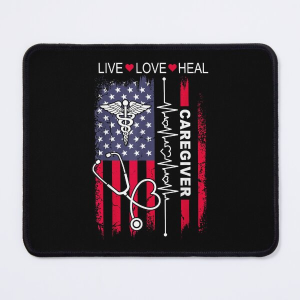 Item preview, Caregiver USA American Flag designed and sold by goombi-creative.
