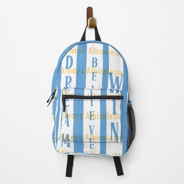 Item preview, Dream Believe Win | Argentina Football Motivation Typography | Soccer Fan Poster designed and sold by anuardhaduarah.
