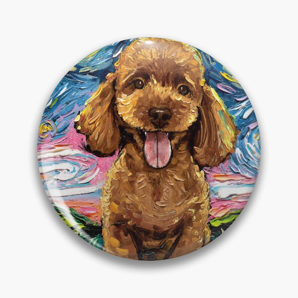 Item preview, Apricot Poodle Night designed and sold by AjaTrier.