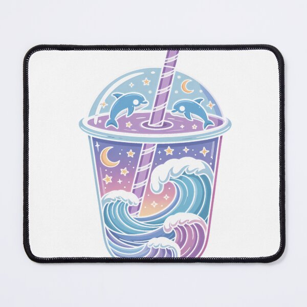 Item preview, Blueberry Shark Milkshake - Cute Kawaii Anime Fantasy T-Shirt_87531766 designed and sold by KTY-NUSS.