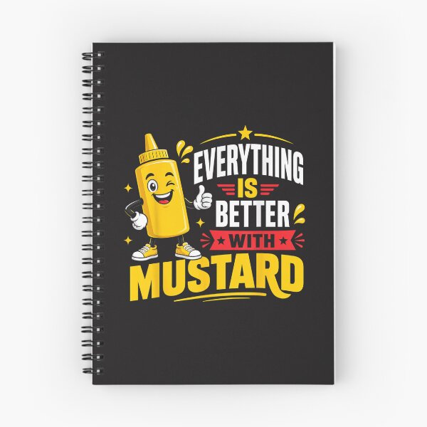 Item preview, Everything Is Better With Mustard Funny Condiment Food Lover Retro Design designed and sold by kiralynstration.