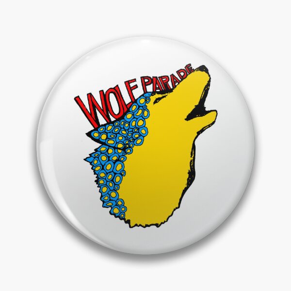 Item preview, Yellow Blue Indie Rock Head Wolf designed and sold by ShimyArtwork.