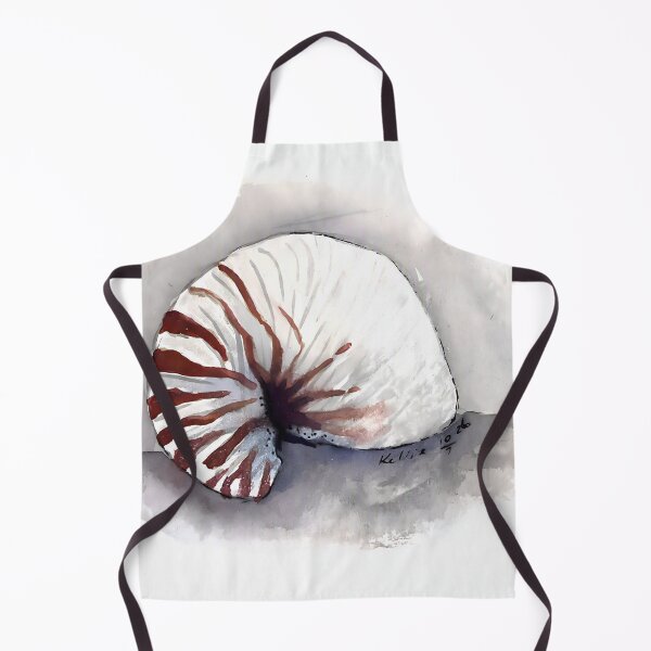 Item preview, Nautilus Shell Watercolour Art – Coastal Nature Illustration designed and sold by ArtwithKellie.