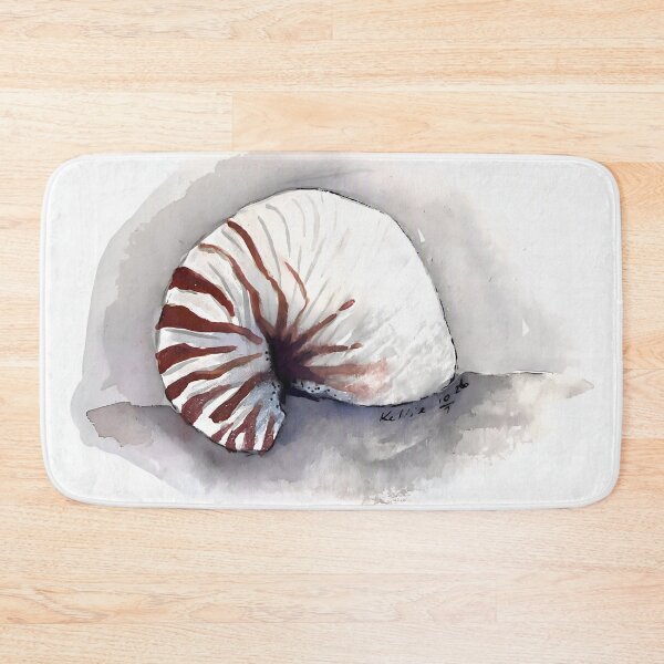 Item preview, Nautilus Shell Watercolour Art – Coastal Nature Illustration designed and sold by ArtwithKellie.