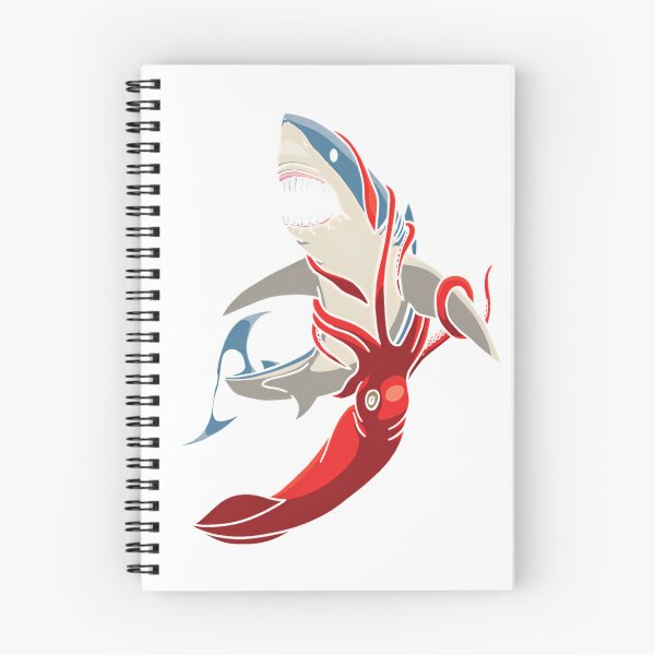 Item preview, Great white shark and giant squid T-Shirt_10271559 designed and sold by Aru Pxle.