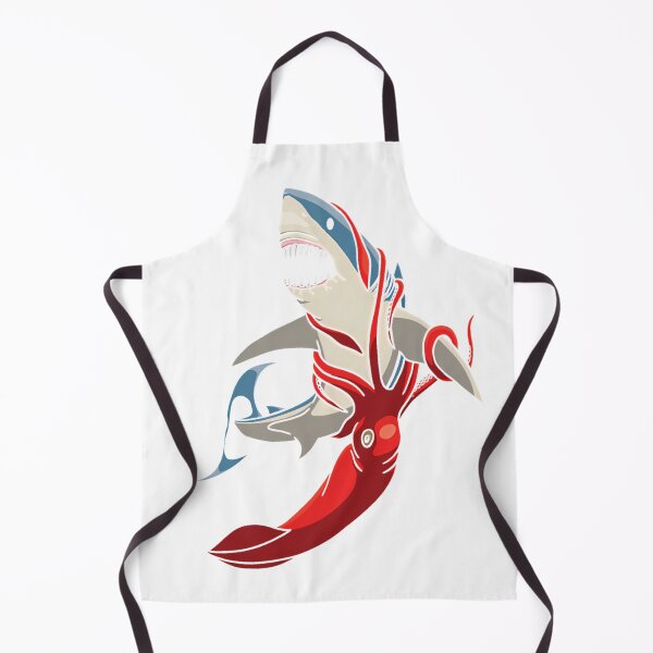 Item preview, Great white shark and giant squid T-Shirt_10271559 designed and sold by Aru Pxle.
