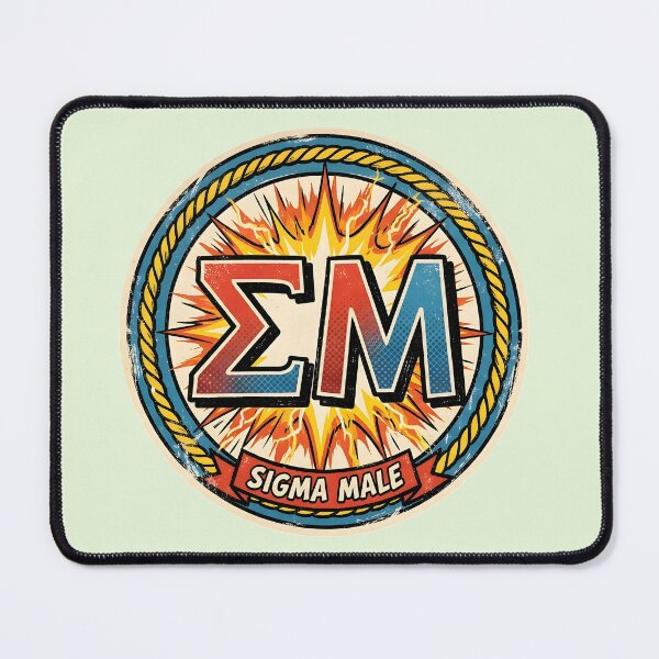 Item preview, Sigma Male Hero Comic Emblem designed and sold by Abeshinobi.