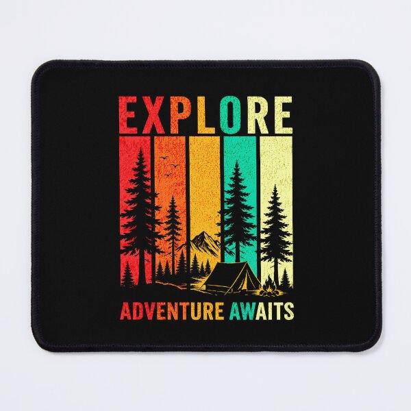 Item preview, Explore Adventure Awaits Retro Camping designed and sold by American Spirit.