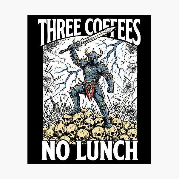 Item preview, Three Coffees No Lunch designed and sold by Cravens-Museum.