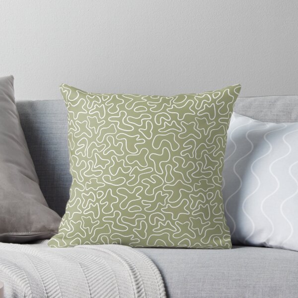 Item preview, Blobs 1 White on Lime designed and sold by IsabellaPellino.