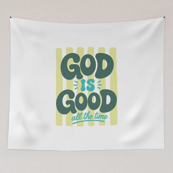 Item preview, God Is Good All The Time, Jesus Christian, Faith designed and sold by vintagearttee.