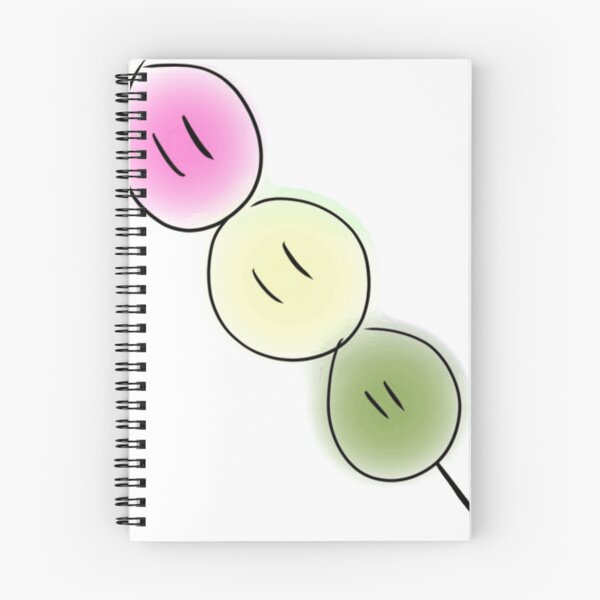 Item preview, Big Dango family sweet Japanese mochi on pale blue background designed and sold by mitchellsolis.