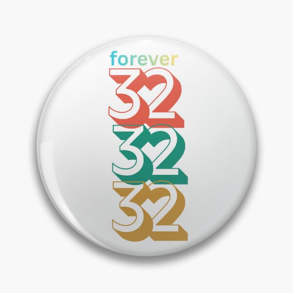 Item preview, 70 Retro Number Stack Design with the words "Forever 32"  designed and sold by MKTreasures.