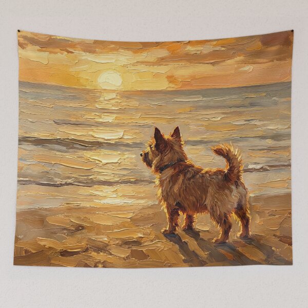 Item preview, Beach Day - Norwich Terrier  designed and sold by AjaTrier.