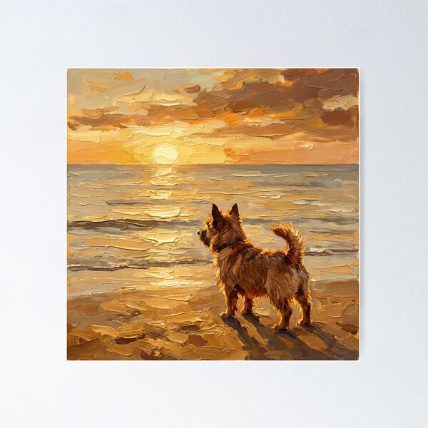Item preview, Beach Day - Norwich Terrier  designed and sold by AjaTrier.