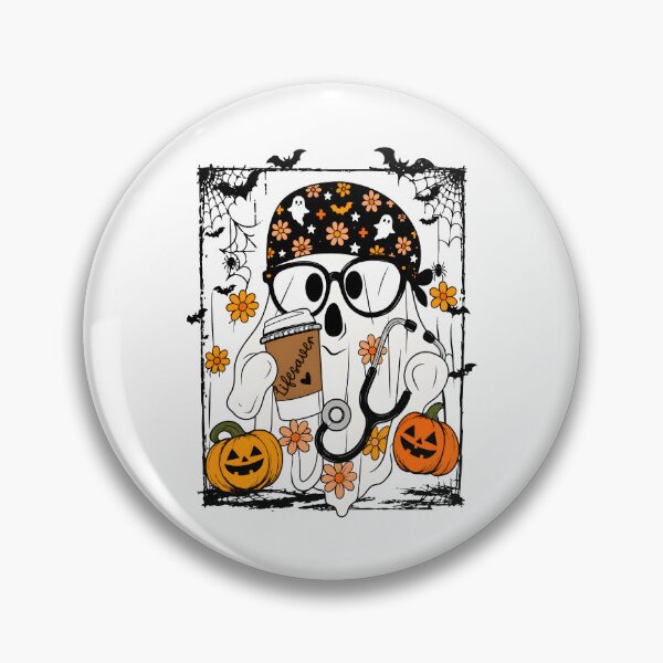 Item preview, Nurse Coffee Lover Spooky designed and sold by Cravens-Museum.