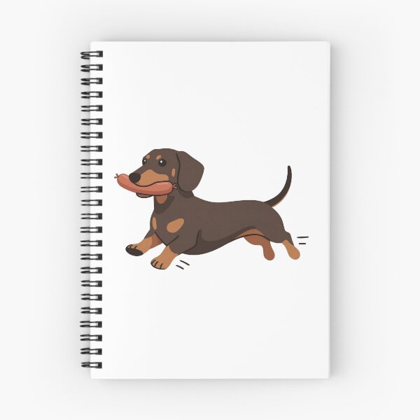 Item preview, Dachshund Running with Sausage Chocolate Wiener Dog designed and sold by wingoo22.