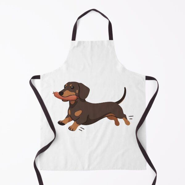 Item preview, Dachshund Running with Sausage Chocolate Wiener Dog designed and sold by wingoo22.