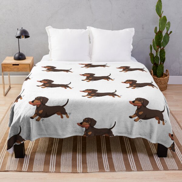 Item preview, Dachshund Running with Sausage Chocolate Wiener Dog designed and sold by wingoo22.