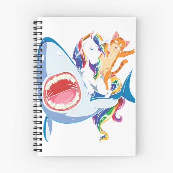 Item preview, Cat Riding Unicorn Riding Shark for Women Girls Kids Boys Men Cat Lover Gifts T-Shirt_94100017 designed and sold by Cafe18.