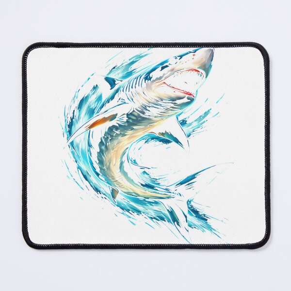Item preview, Colorful Shark Lover Ocean Predator Graphic Design T-Shirt_90583844 designed and sold by ShadowPlace.