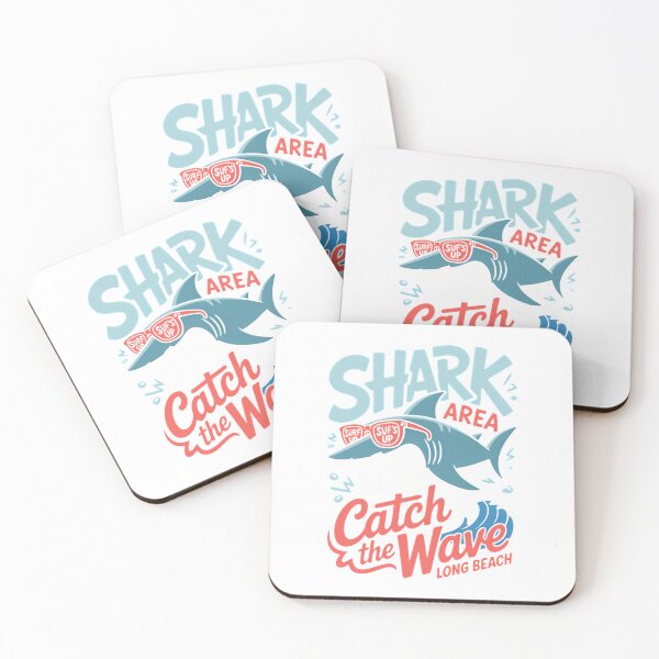 Item preview, Cool Shark Surf Club - Catch The Wave Long Beach Retro Summer T-Shirt_86883330 designed and sold by JankoZED.