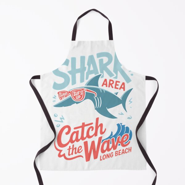 Artikelvorschau, Cool Shark Surf Club – Catch The Wave Long Beach Retro Sommer-T-Shirt_86883330 entworfen und verkauft von JankoZED.