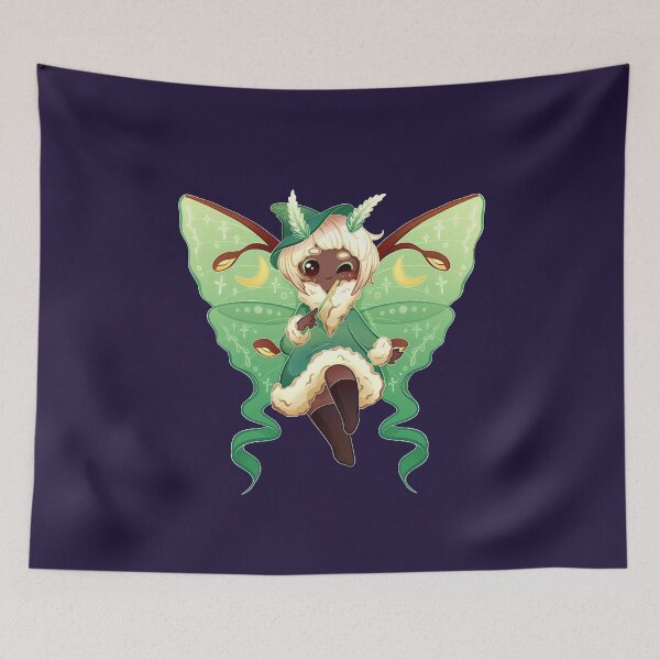 Item preview, Kawaii Luna Moth Witch designed and sold by heysoleilart.