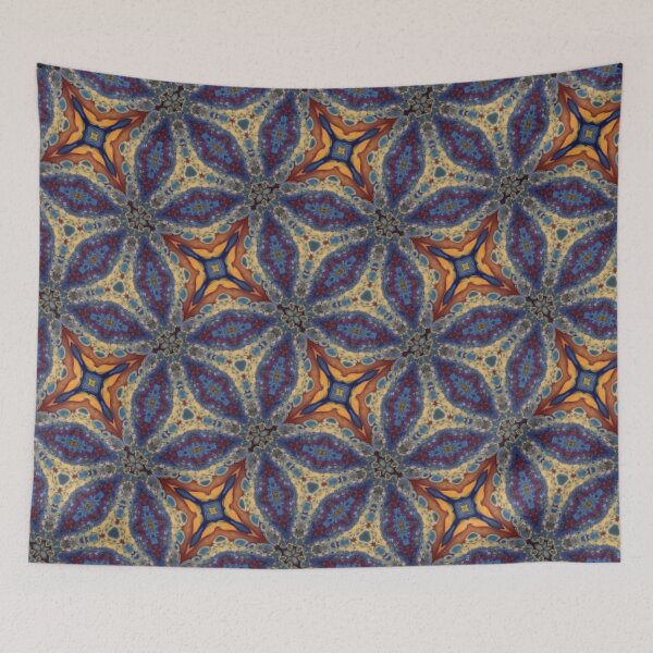 Item preview, Retro Cosmic Orange Pattern designed and sold by Shy Fractal Designs.